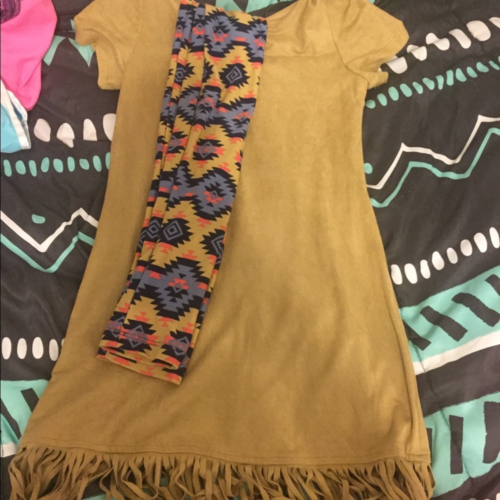 Dress and leggings size 10